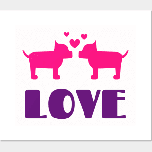 Love dogs Posters and Art